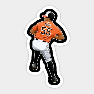 Dillon Tate #55 Pitches Sticker